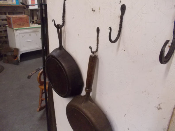 Hand Forged Cast Iron Pot Skillet Rack Hanger 