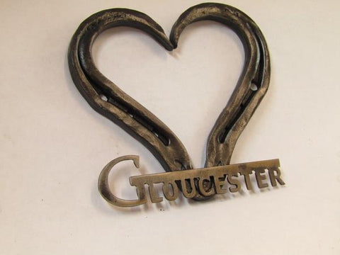 Personalized Forged Horse Shoe Heart